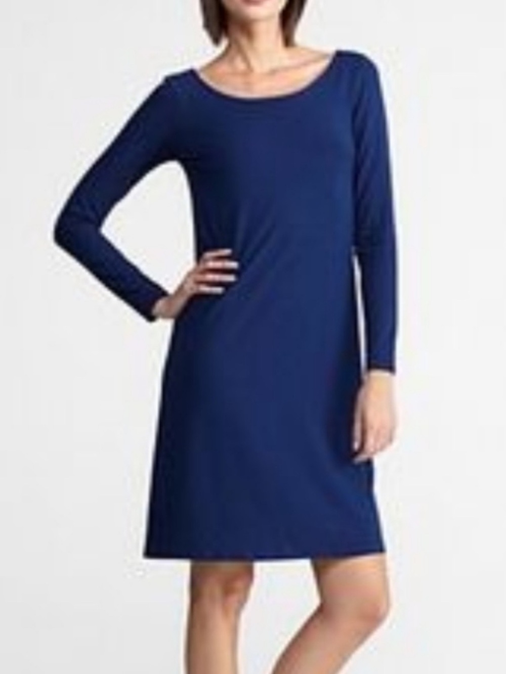 Eileen Fisher Jersey Knit V-back Midi Dress